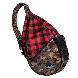 Kavu Backcountry Camo /Buffalo Sling Bag Backpack Adjustable Strap Pockets